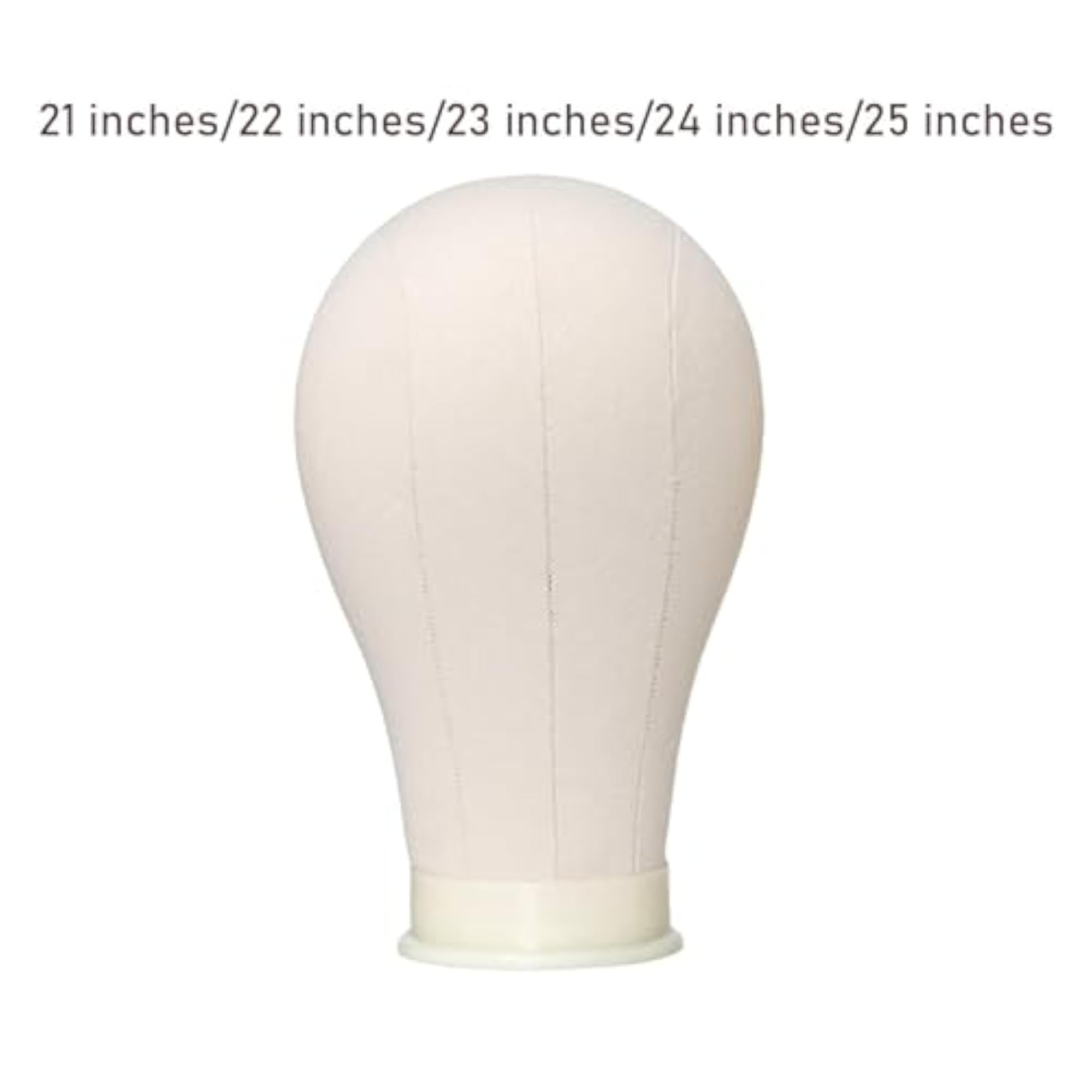 Canvas Mannequin Head Wig Holder for Displaying Accessories