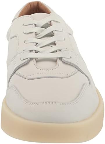 BOSS Men's Nuckbuck Leather Low Profile Sneakers, Bright Alabaster, 7 | Image 1