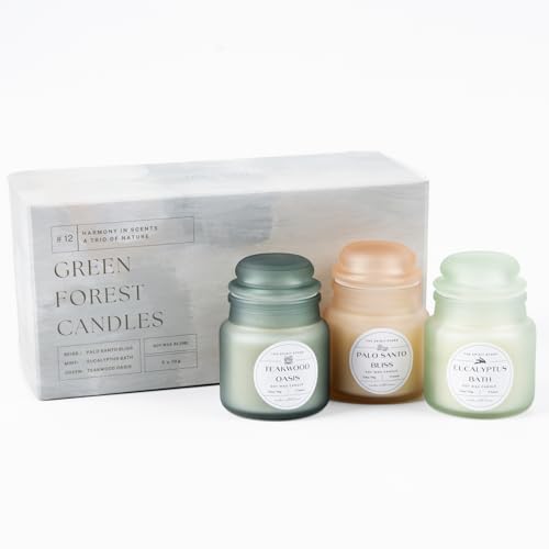 The Spirit Store Juego de velas perfumadas | Regalo de Navidad para mujeres novia para cumpleaños | Regalo de bienestar natural de soja grande