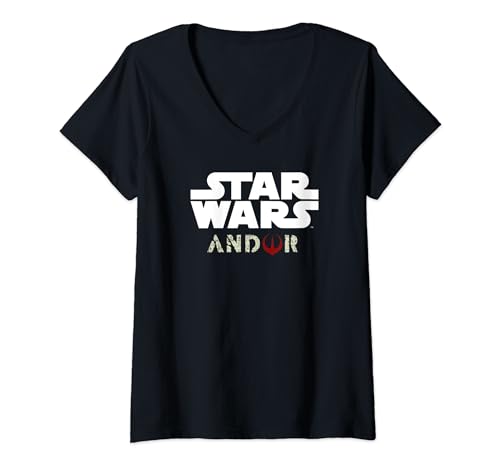 T-shirt Star Wars Andor col V femme le cadeau idéal pour fan de la saga