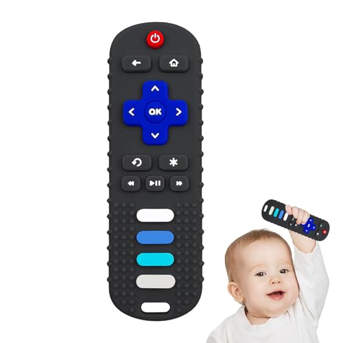 Image of YAPROMO Baby Silicone Teething Toys, Toy Remote for Babies 3-18 Months, Kids Remote Teething Toy, TV Remote Shaped Teethers BPA Free/Refrigerator Safe