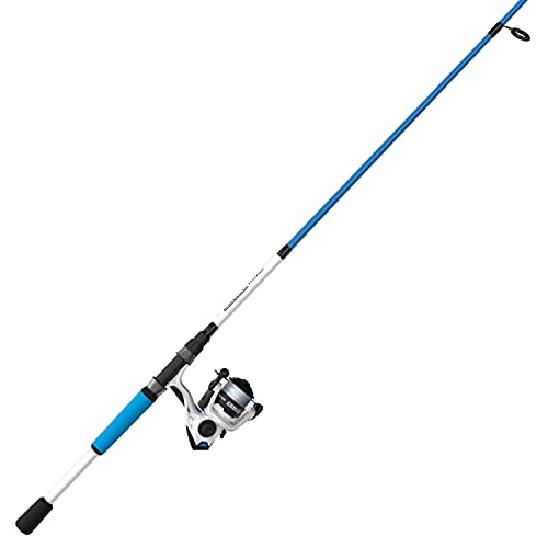 Carrete giratorio Zebco Roam y caña de fibra de vidrio duradera para pesca deportiva