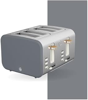 Swan ST14620GRYN, 4 Slice Nordic Toaster, 1500W, Slate Grey