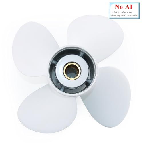Image of CAPTAIN 4 Blades Propeller Fit Yamaha Outboard Engine t50 60hp t60 70hp f70 75hp f75 80hp f80 85hp 90hp f90 f100 115hp F115 130hp 15 Tooth Spline Prop