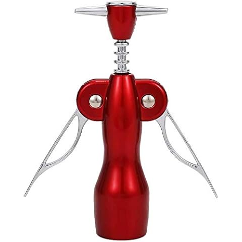 OBALY Wing Corkscrew Wine Opener, Bottle Opener for All Cork Stoppered Bottles, Used in Kitchen Bar Restaurant Home for Wine Enthusiast and Waite Cover