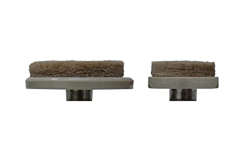 Shepherd Hardware 9936 Nail On Furniture Glides with Felt Pads, 1-Inch and 1-1/2-Inch, 20-Count, Almond