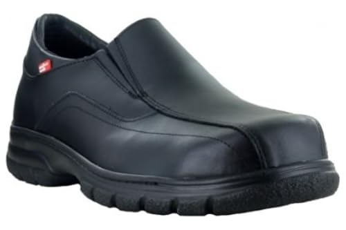 Mens Quentin EH PR 3E Black Leather Classic Work Shoes