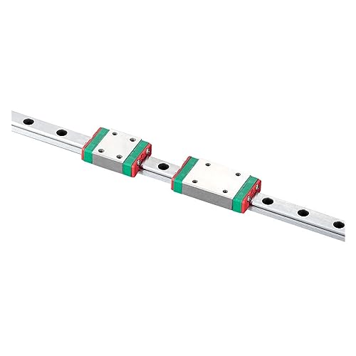 BINGNU Riel Lineal, Guía Lineal de Acero Inoxidable, Bloque MGN7 de 30mm a 1000mm, Carro de riel, Pieza de Impresora 3D CNC, rodamientos en Miniatura para fresadoras CNC(100mm)