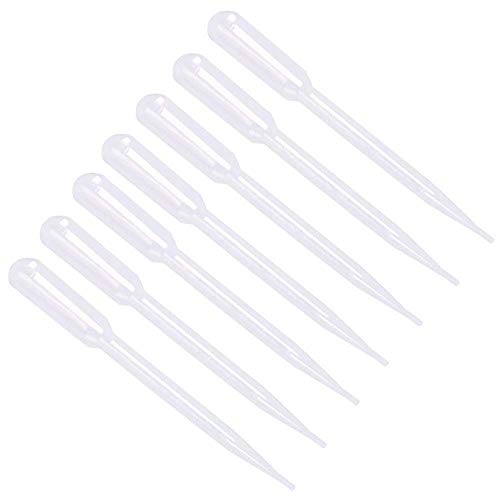 JPSOR 200pcs 3ml Disposable Plastic Transfer Pipettes with Scale