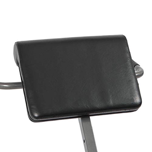 GKDGKD Adjustable Roman Chair, Back Hyperextension Bench with Push Up Exercise, Foldable Hyper Back Extension Equipment for Home Gym Fitness (Black)