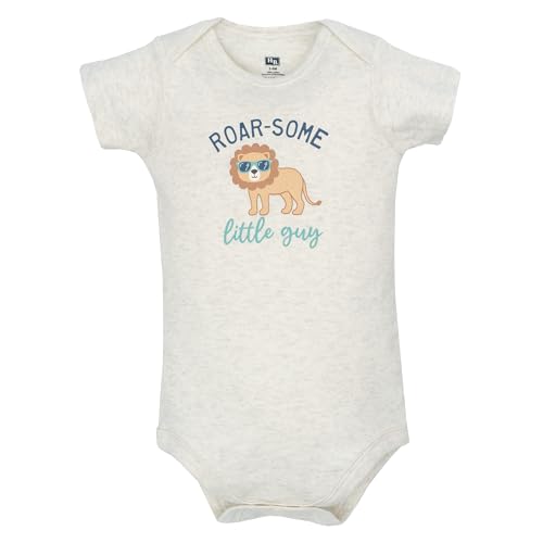 Image of Hudson Baby Unisex Baby Cotton Bodysuits 5-pack