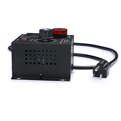 Variable Speed Controller Scr Voltage Controller Fit For Router Fan Electric Motor Rheostat Ac 120V 220V/ 15A/ 4000W Max #TOP1