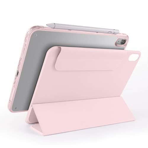 Coque iPad 10e génération rose antichoc pour le travail nomade