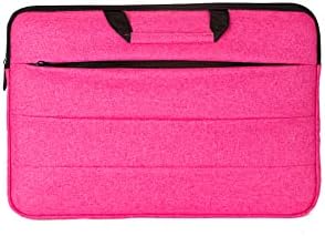 OBEV Macbook Çantası 15.6" İnç Laptop Çantası Notebook Çantası Su Geçirmez Darbe Koruyuculu Saplı Fermuar Gözlü Macbook Çanta… (Pembe)
