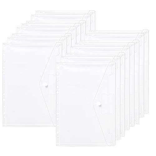 Carpetas Para Archivo 16PCS,Bolsas De Documentos,Carpetas Carton,Carpeta A4 Transparente,Botón Para Documentos,Carpetas Plastico,Carpetas Clasificadoras Escolares,Fundas Documento