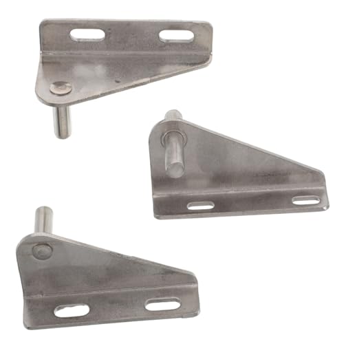 HOLIDYOYO 3 Piezas Bisagra de Puerta Refrigerador Comercial de Acero Inoxidable para Congelador para Frigorífico de Cuatro y Seis Puertas Resistente y Suave Funcionamiento