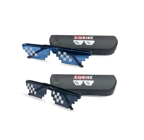 Image of Thug Life Sunglasses Funny Novelty Shades (Black+Blue)