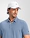 Obla Mens Golf Shirt Short Sleeve Dry Fit Moisture Wicking Performance Athletic Casual Work Collared Polo Shirts for Men (Slate Blue_L)