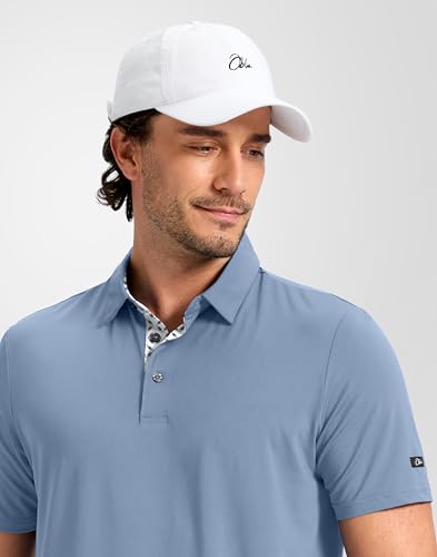 Image of Obla Mens Golf Shirt Short Sleeve Dry Fit Moisture Wicking Performance Athletic Casual Work Collared Polo Shirts for Men