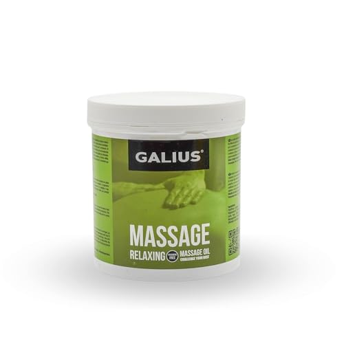 Galius - Aceite Sólido para Masaje Relajante - Aceite Esencial con Extracto de Harpagofito - Aceites Esenciales Antiinflamatorios - Aceite Corporal para Deportistas y Profesionales del Masaje 500ml
