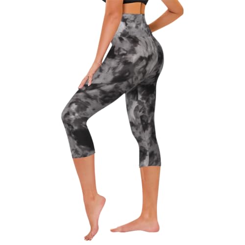 Image of TNNZEET Capri Leggings for Women - Tummy Control High Waisted Soft Yoga Pants for Gym Workout