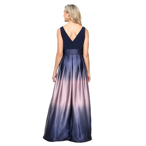 Image of S.L. Fashions Women's Sleeveless Long Satin Mother of The Bride Dress with Pockets, Formal Party Gown