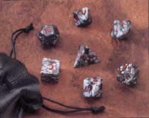 Snowflake Obsidian 10 d10s 12mm Dwarven Stones (10)