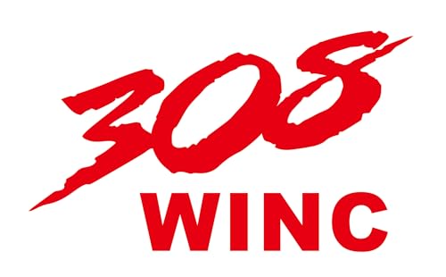 4 PCS 308 WINC Caliber Vinyl Sticker – Red Spartan Style Ammo Can Decal, Waterproof Tactical Gun Label for Tool Box, Hard Hat, Storage Case, Gun Safe