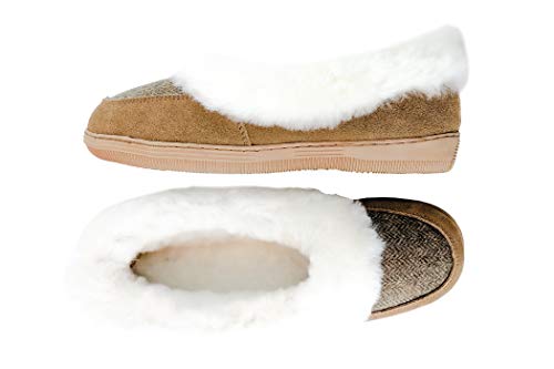 surell Womens Genuine Shearling Scuffs Slip On2