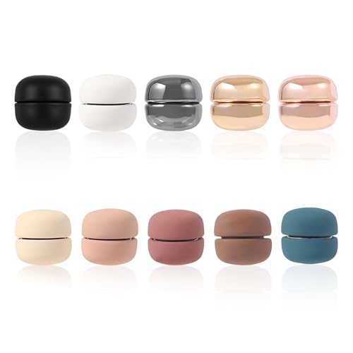 10pcs Magnetic Hijab Pins Multi-Purpose No-Snag Pinless Brooch for Women 10 Colours Strong Magnet Scarf Clips Buttons Pinless for Headscarf Shawl Clothes & Fashion Accessories