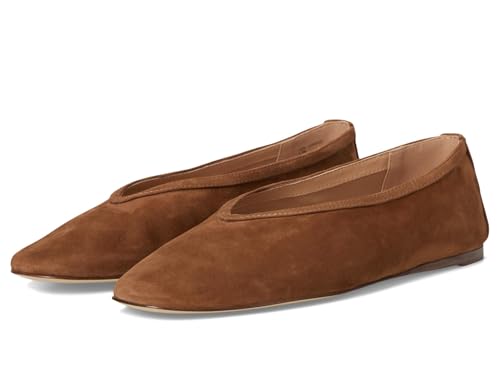 Steve Madden Women's Leni Ballet Flat, Chesnut Suede, 8.5