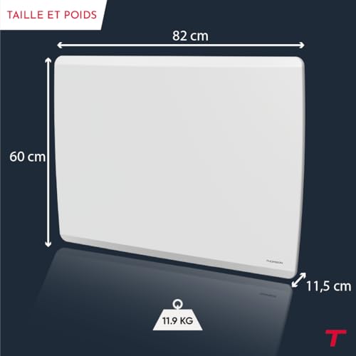 Chauffage fixe haut de gamme THOMSON MOLY à inertie sèche céramique 2000W - 6