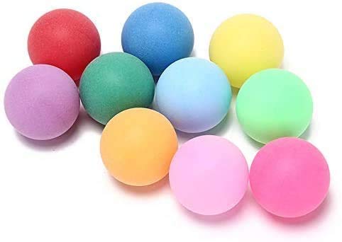 image for KEVENZ 120-Pack Ping Pong Balls, Assorted Color Table Tennis Balls, Mu