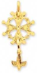 Robbez Masson 2810 Pendant Gold Huguenot Cross Unisex