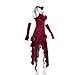 Women's Asymmetrical Hem Fashion Wedding Dress Elegant Flowy Slim Fit Dress Spaghetti Strap Bodycon Dresses (Red,Medium)
