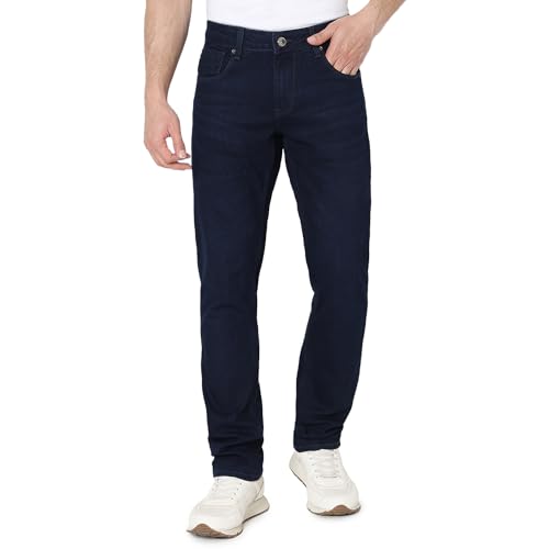 Image of Spykar Men's Slim Fit Low Rise Casual Jeans