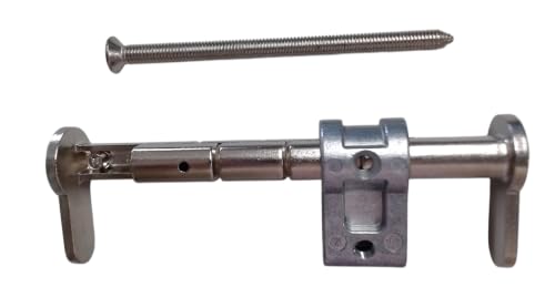 R.E.E 0012 Universal-Blind-Zylinder stufenlos einsetzbar Verstellbereich 25-154 mm Messing vernickelt
