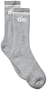 Alo Unisex Throwback Calcetín - Gris Atlético/Blanco - Mediano 2