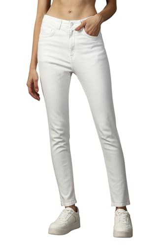 Image of High Star Women Cotton Washed Skinny Fit High-Rise Jeans