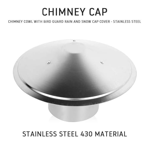 Chapeau de cheminee rond inox 125mm etanche pour conduit - 6