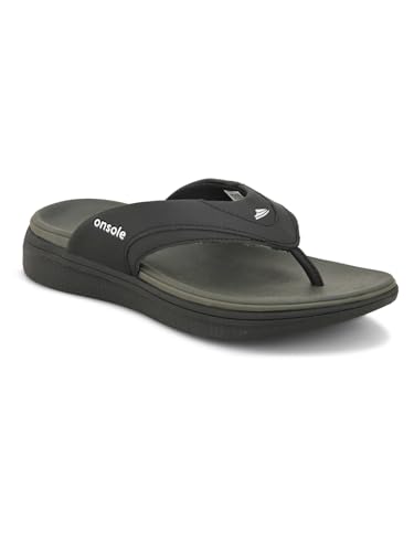 Image of Lightweight Comfort Summer Trendy Premium Stylish Black Flip Flops For Men