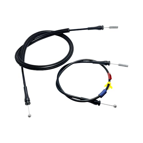 HYXUAN Car Door Latch Release Cable Extended Cab 6C3Z-28264A01-A 6C3Z-28264A00-A Compatible with 1999-2007 F250 F350 F450 F550 Super Duty Rear Door Upper Lower Left Right Door Latch Lock Cable 1 Set