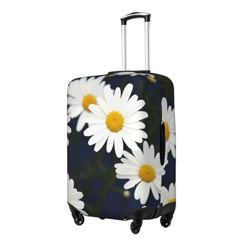 Flowers Daisy Luggage Cover Washable Stretch Suitcase Protector Anti-Scratch Luggage Sleeve Elastic Baggage Cover Fits 18-32 Inch X-Large2