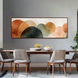 Décoration intérieure grand format tableau horizontal salon 60x180cm - 2