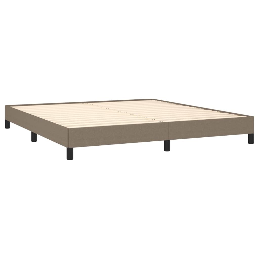 vidaXL Giroletto Senza Materasso Tortora 160x200 cm in Tessuto