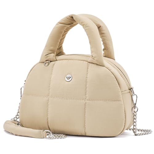15% off - WESTBRONCO Small Puffer Crossbody Bags for Women Puffy Nylon Shoulder Bag Womens Quilted Handbags...