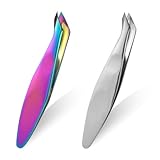 Hpmjz 2Pcs Mini Cuticle Nipper Trimmer for Manicure Pedicure Stainless Steel Hangnail Clipper Precise Pointed Tip Cuticle Clipper Professional Cuticles Nipper Trimmer Tweezer for Trim Nail Dry Skin