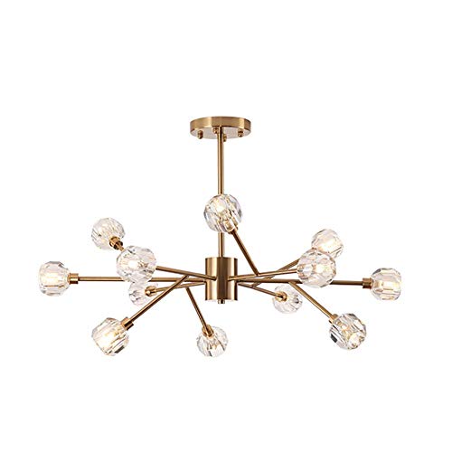 Lustre en cristal industriel G9 pour éclairage de cuisine