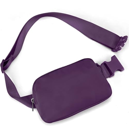 Image of JSJ Mini Fanny Pack for Women & Men,Valentines Day Gifts for Girls Teens Kids Daughter Sister Her,Trendy Stuff Crossbody Bags Cute Everywhere Belt Bags. (Aubergine)