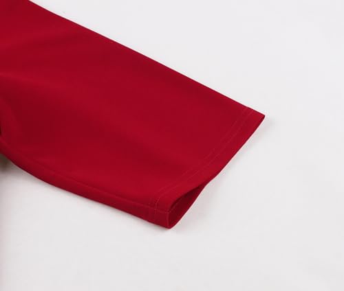 Wellwits Women's Bow Front Faux Shrug Style Half Sleeves Vintage Dress4